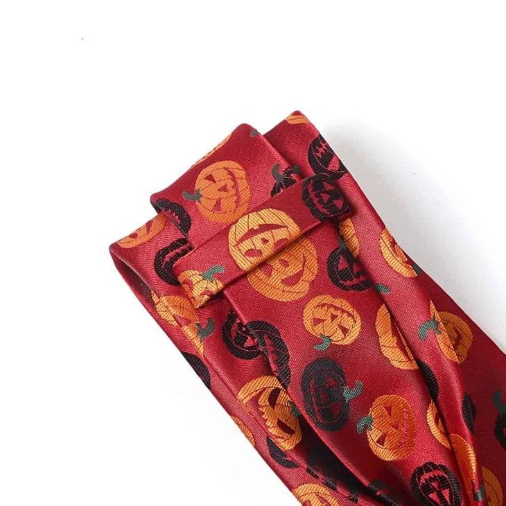 Orange Halloween Tie