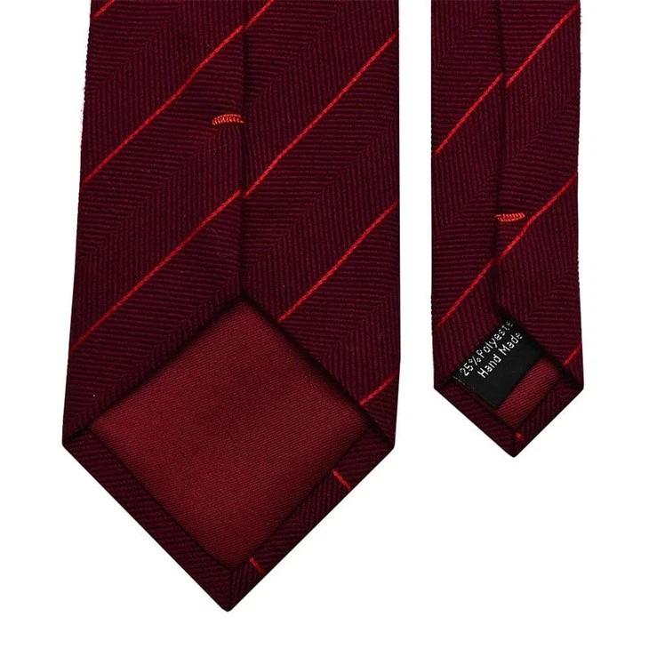 Burgundy Wool Tie